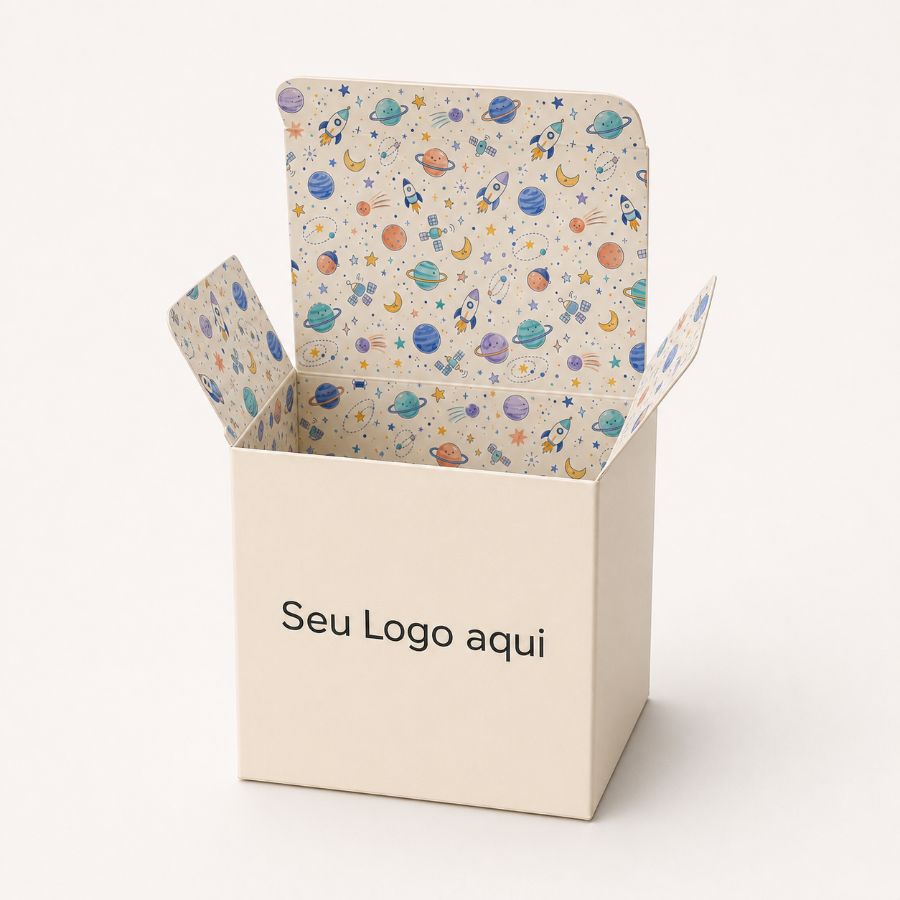 Caixinha estampa espaço